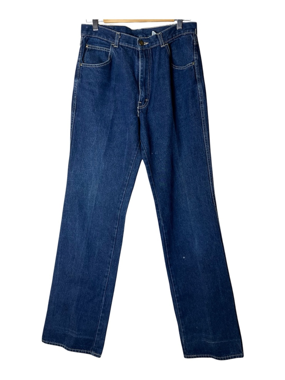 Brittania Vintage Women’s High-Rise Blue Straight-Leg  Jeans 32 Extra Long